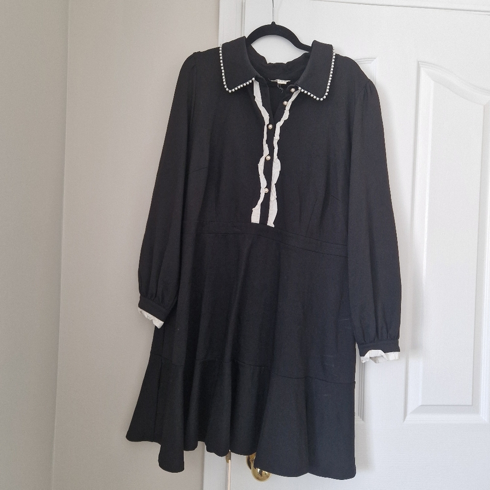Monsoon Black and White Dress